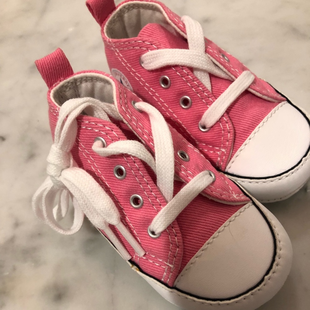 Baby pink converse